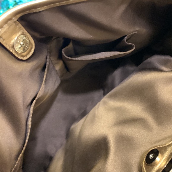 Coach Authentic Metalic Gold Bag - Picture 6 of 11